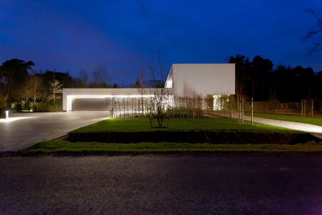 lichtontwerp modernistische villa